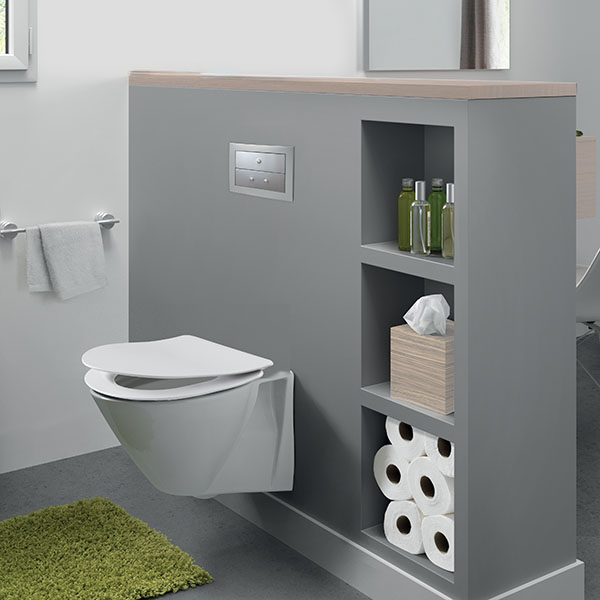 Abattant extra plat AMIRAL blanc thermodur - Frein de chute - Déclipsable CHARNIÈRES INOX - Zoom2