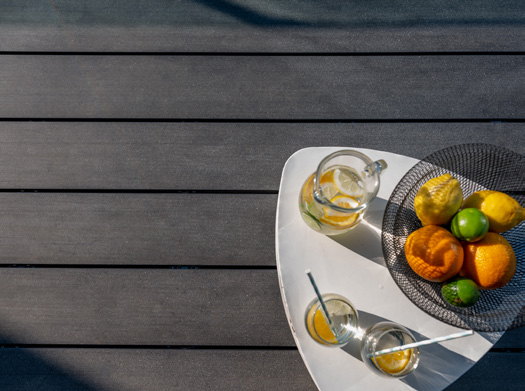 Lame Elegance composite lisse Gris anthracite 4mx18cm ép.23mm- FIN DE SERIE - Zoom2