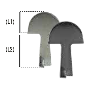 Arrêt de volet à sceller noir - Zoom2