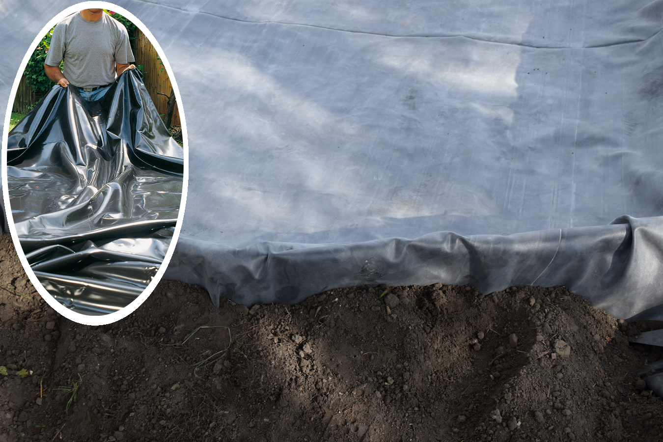 Bâche pour bassin jardin pvc AQUALINER 2,00m x 3,00m - ép: 0,5mm - FIN DE SERIE - Zoom2