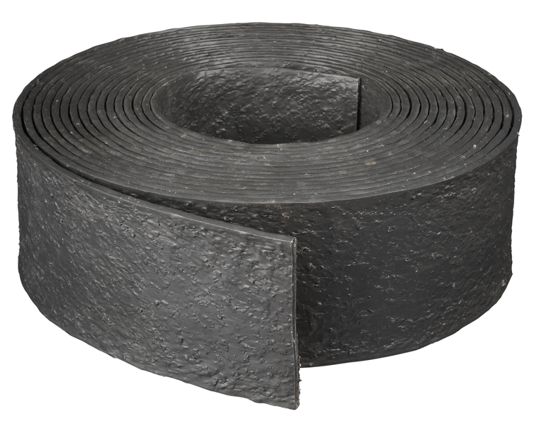 Bordure jardin PE recyclé texturée Noir ép. 5mm H12cm x L12m effet relief - Zoom2