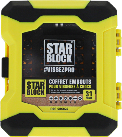 Coffret embouts de vissage + porte- embout magnétique - 31 pces - Zoom2