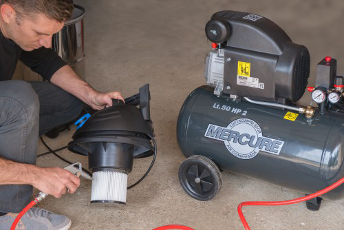 Compresseur 50L 2HP MERCURE 425702 - FIN DE SERIE - Zoom2