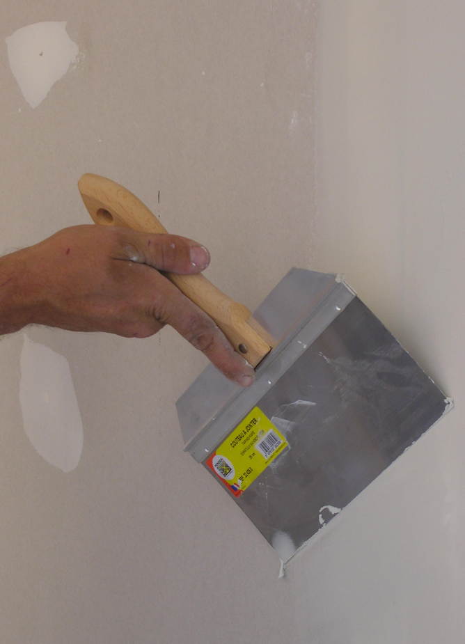 Couteau à jointer inox 35cm manche bois - Zoom2