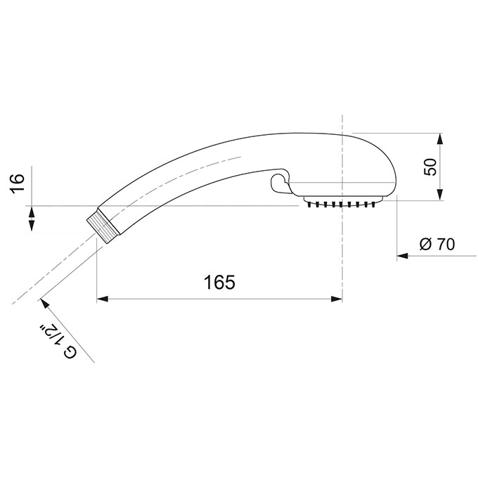 Douchette à main 2 jets chromée CICIA - Zoom2
