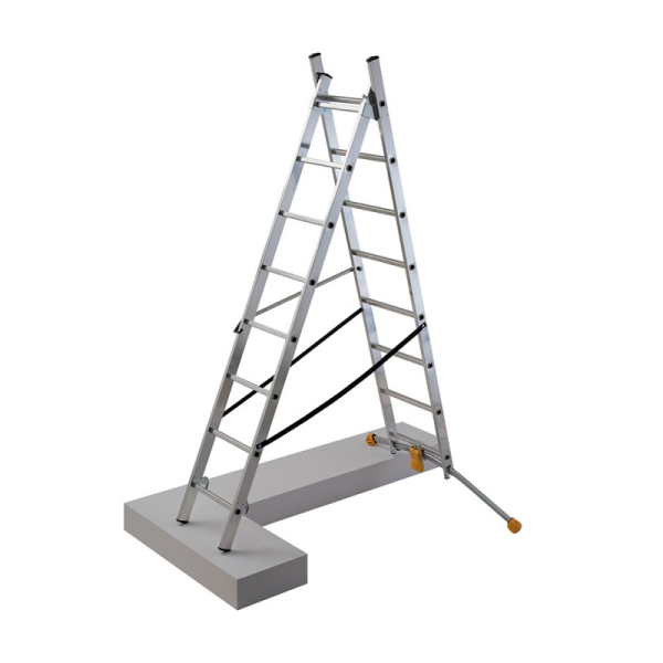 Echelle transformable HOBBYLOT 2 plans 2,31m/3,37m - 2x8 échelons - Zoom2