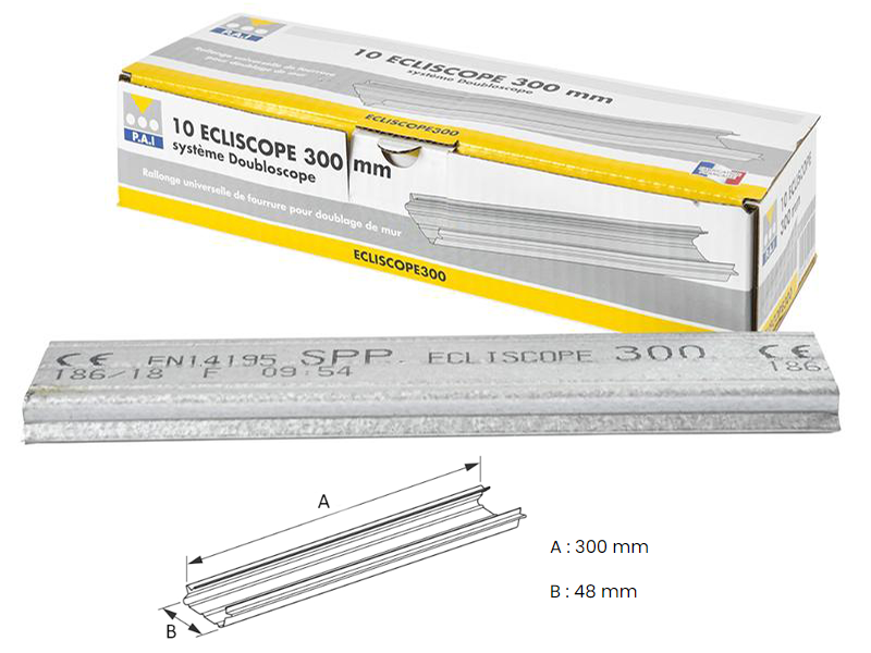 Rallonge fourrure ECLISCOPE 30cm - 10 pces - Zoom2