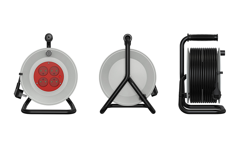 Enrouleur H05VV-F 3G1,5 mm² L.25m GEDIMAT PERFORMANCE PRO - Zoom2