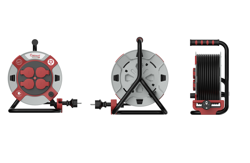 Enrouleur pro H07RN-F 3G2,5 mm² L.25m GEDIMAT PERFORMANCE PRO - Zoom2