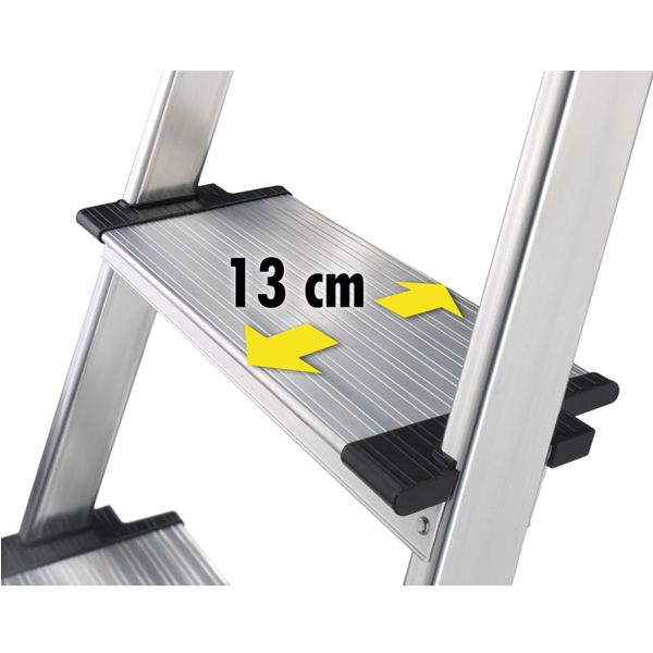 Escabeau 5 marches HAILO 4XL Marches XXL 13cm - Zoom2