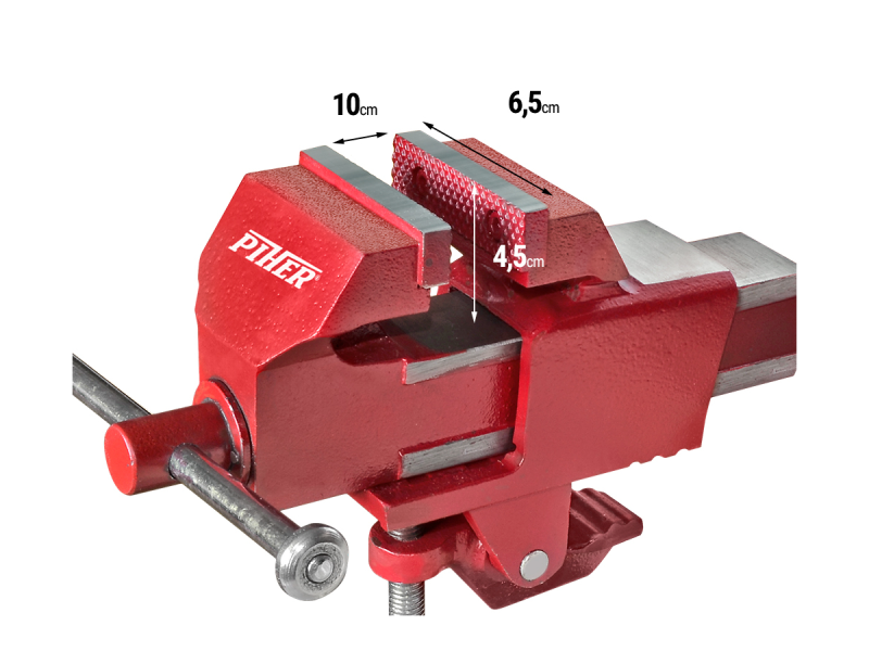 Etau mobile d'établi serrurerie en fonte - Zoom2
