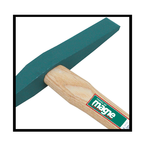 Marteau à piqueter 500g - pointe et panne en long - Zoom2