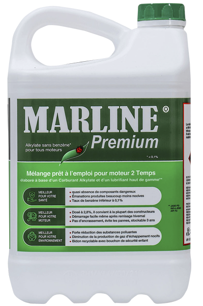 Mélange 2 temps 5L MARLINE PREMIUM Alkylat sans benzène - Prêt à l''emploi - Zoom2