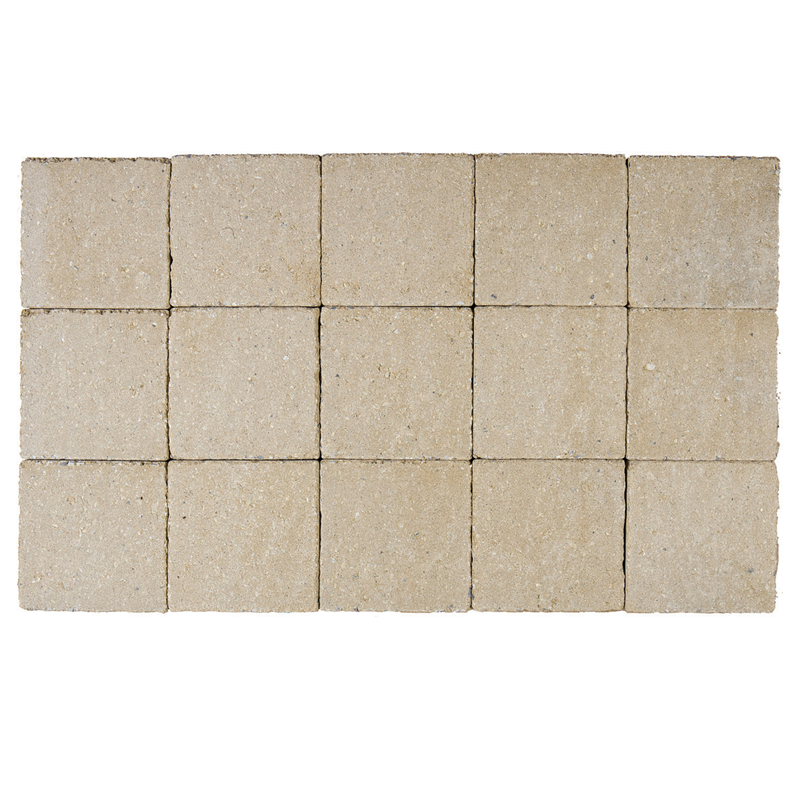 PAVES IN LINE 15x15x6cm Dolomie jaune - Palette de 520 pavés soit 11,81m²  COECK - Zoom2