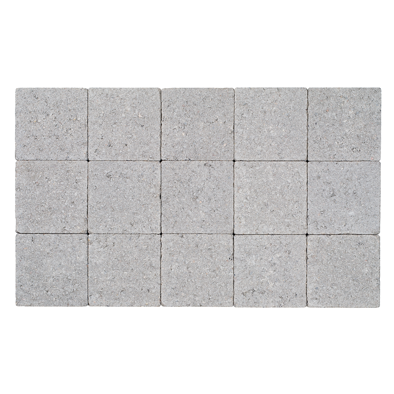 PAVES IN LINE 15x15x6cm Gris tambouriné Palette de 520 pavés soit 11,81m²  COECK - Zoom2