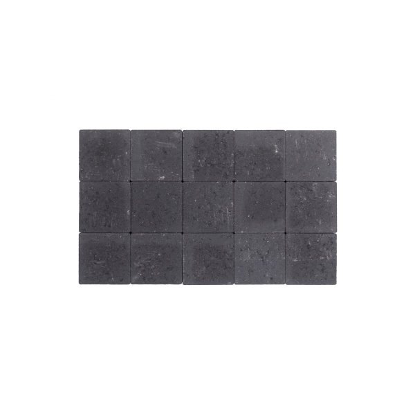 Pavés 15x15x6cm Noir non tambouriné avec chanfrein - P/520 pavés soit 11,81m² COECK - Zoom2