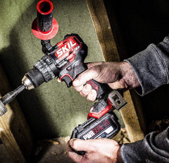 Perceuse-visseuse percussion 20V SKIL XP Brushless -130Nm en coffret+ 2 batteries et chargeur rapide - CD1E3085HB - Zoom2