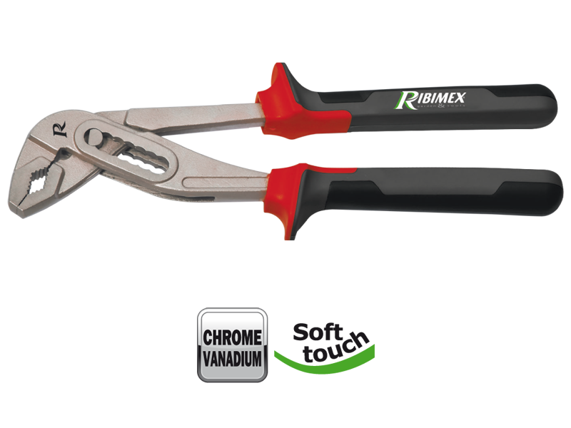 Pince multiprise 250mm chrome vanadium - poignées bi-matière - Zoom2