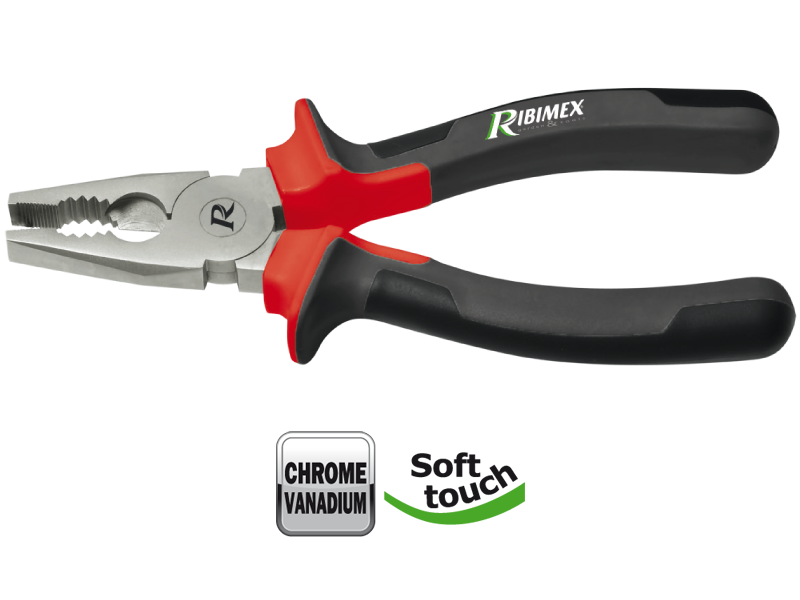 Pince universelle 180mm chrome vanadium - poignées bi-matière - Zoom2