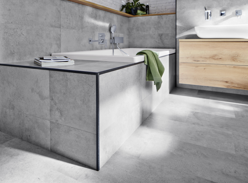 Profilé de finition carrelage SQUARELINE alu laqué poudré Noir mat 11mmx250cm - DPSACM1111/250 - Zoom2