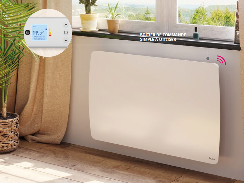 Radiateur électrique TAHUAL 2000W Blanc à inertie fonte - Zoom2