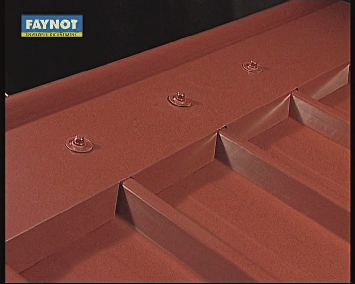 Rondelle à bossage Ø34 Rouge RAL8012 - 100 pces - Zoom2