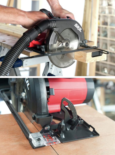 Scie Circulaire 1400W coupe 66mm SKIL Ø190mm x 16mm - SW1E5830AA - livrée avec une lame carbure 24 dents - Zoom2