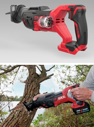 Scie sabre 20V SKIL Brushless - corps nu sans batterie ni chargeur - SW1E3480CB - livrée avec 3 lames - Zoom2