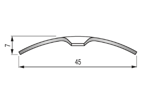 Seuil à visser CLASSIC inox brillant - 45mm 93cm - 7033020 - Zoom2