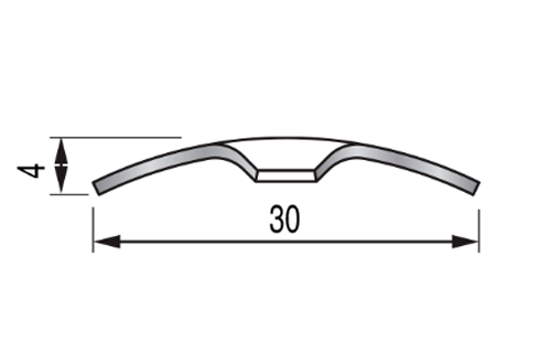 Seuil à visser CLASSIC laiton poli - 30mmx93cm - 7023020 - Zoom2
