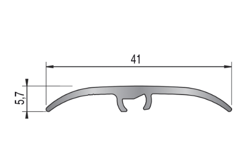 Seuil multi-niveaux HARMONY noir brossé - 41mm 93cm - 714602D - Zoom2