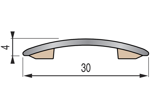 Seuil extra plat adhésif PRESTO chêne rustique - 30mmx83cm - 8450010 - Zoom2