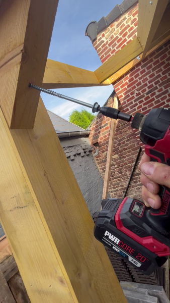 Tirefond STARBLOCK acier zingué tête hexagonale Torx 6x80 mm - 100 pces - Zoom2