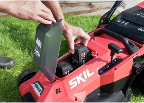 Tondeuse SKIL 40V - Brushless largeur de coupe 43 cm - bac de 50L avec 2 batteries 4Ah + chargeur - Zoom2