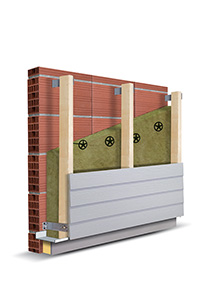 Laine de verre VV 120mm URSA FACADE 32R - 2 rlx 4,00x0,60m soit 4,80m² / R=3,75 - Zoom2