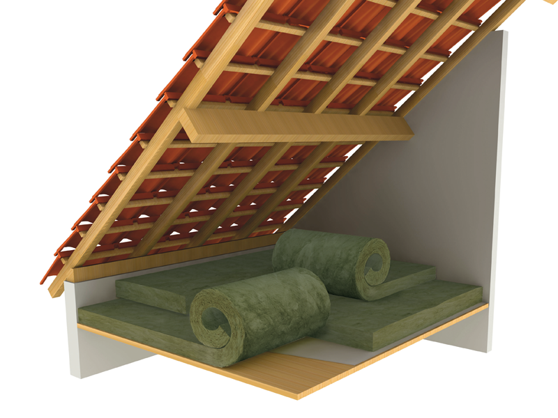 Laine de verre NUE 100mm MNU40 URSA 8,00x1,20m soit 9,60m² / R=2,50 - Zoom2