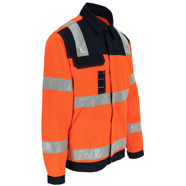 Veste haute-visibilité HYDROS orange/ bleu marine Taille M HEROCK - Zoom2