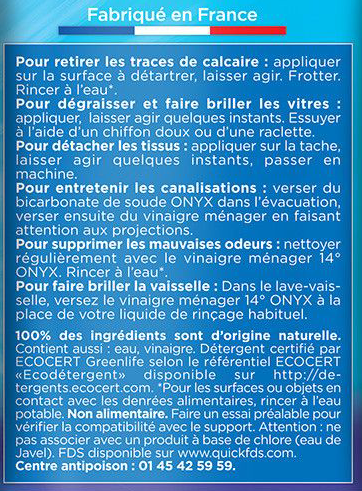 Vinaigre ménager 14° 1L - Zoom2