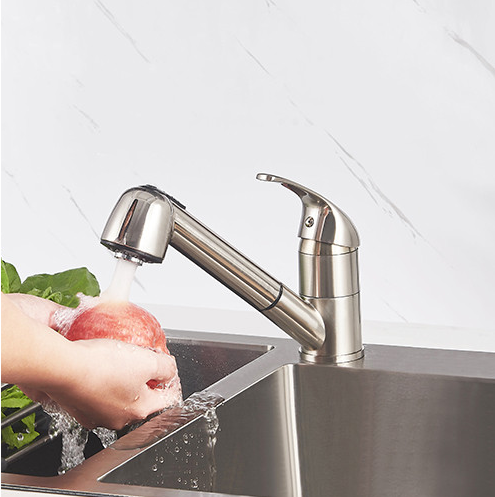 Mitigeur évier BAGO Inox - Douchette 2 jets extractible - 4059835 - Zoom3