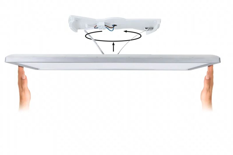 Panneau LED Atria Shine noir 580x200mm 22W 230V 4000K - Zoom3