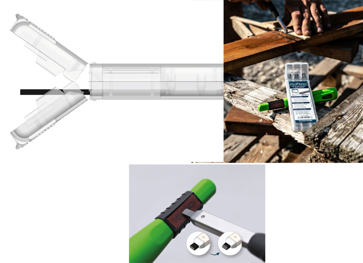 Etui 12 mines de rechange FOR ALL 6051 graphite pour BIG DRY PIC0015 - Zoom3