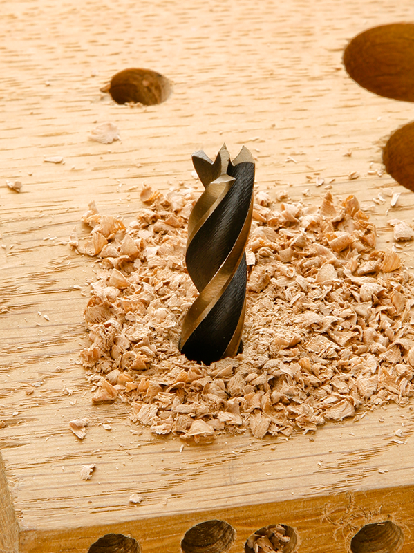 Foret bois 4 pointes attachement cylindrique  Ø 8 mm - Zoom3