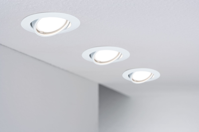 3 spots encastrés LED orientables métal blanc IP20 90mm GU10  3x5W 3x350lm 230V 3000K - Zoom3