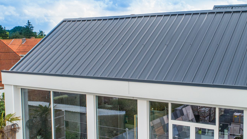 Panneau sandwich 40mm 3m10x1m utile - RAL7016 Anthracite - Zoom3