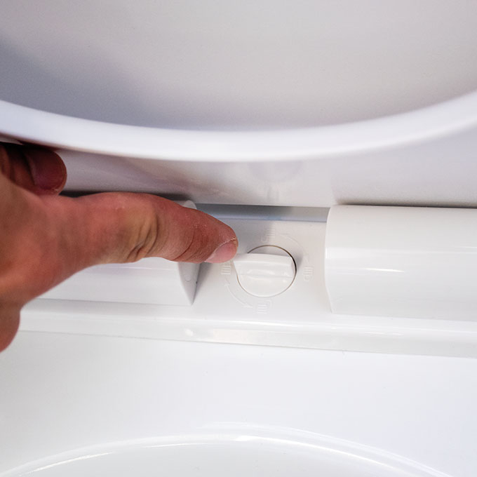 Abattant CHUT blanc thermodur déclipsable - Zoom3