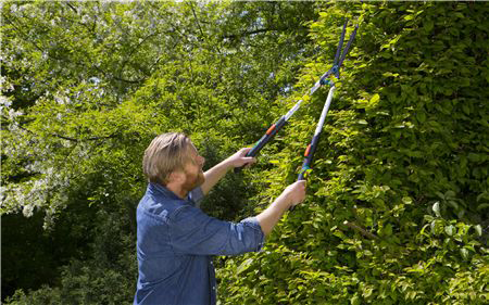 Cisaille à haie téléscopique TeleCut coupe 25cm lames ondulées - poignées alu - Zoom3