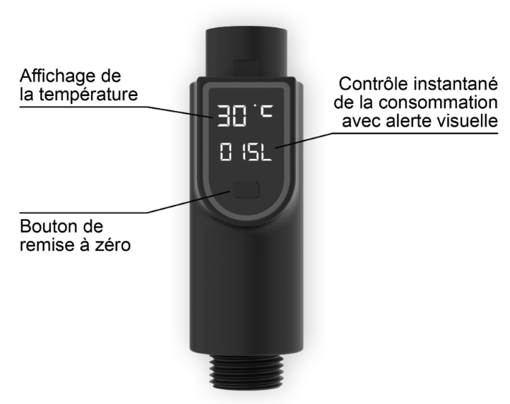 Connecteur Ekogest noir - Zoom3