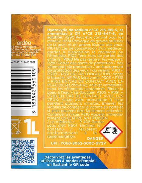 Déboucheur ménager base soude 1L - Zoom3