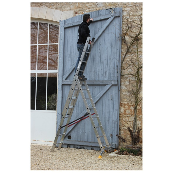 Echelle transformable HOBBYLOT 3 plans 2,36m/4,74m - 3x8 échelons - Zoom3