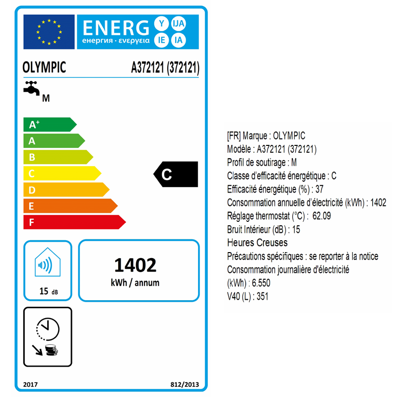 Chauffe-eau Stable 200L OLYMPIC - Zoom3